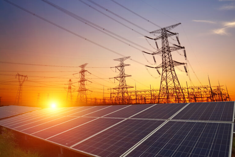 Solar,Panels,And,Pylon